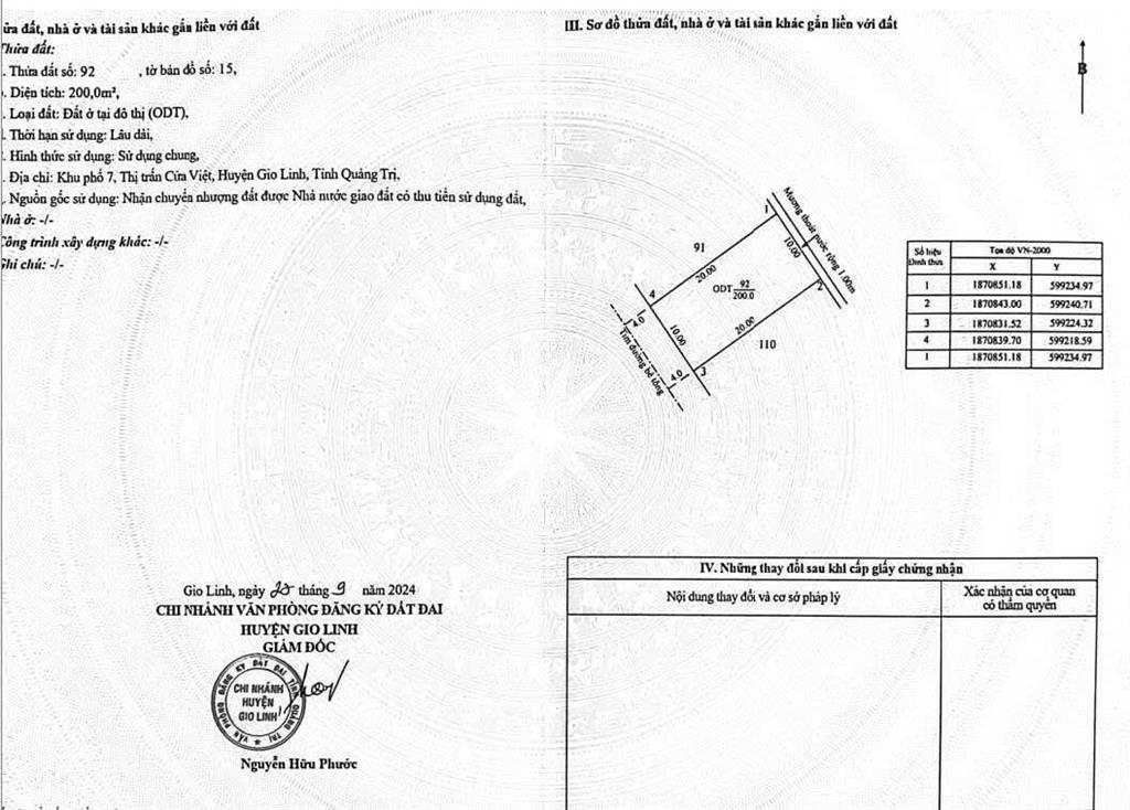Bán đất nền tại thị trấn cửa việt, huyện gio linh, quảng trị, giá tốt, 2,8 tỷ, 200 m2