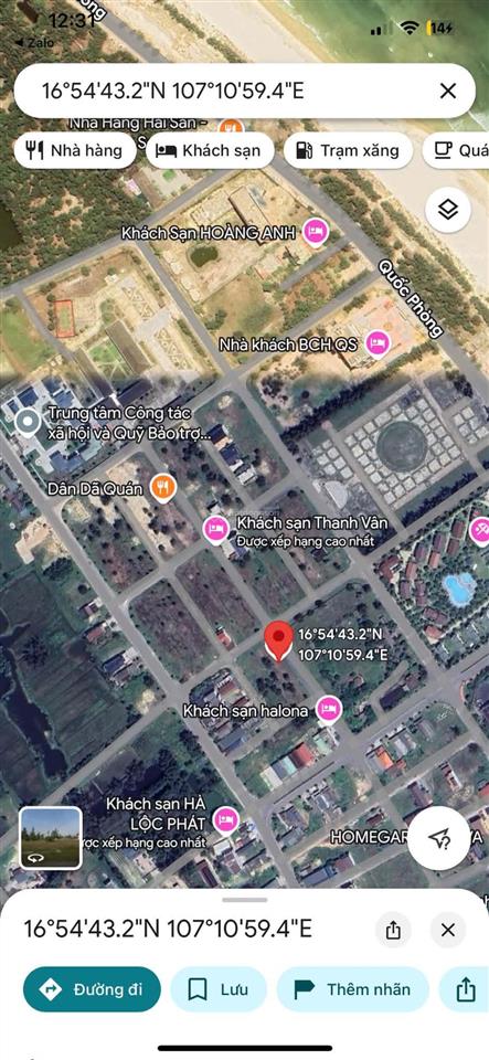 Mt trường sa  dãy 2 quốc phòng biển cửa việt, 3,4 tỷ, 199 m2, giá ưu đãi, uy tín