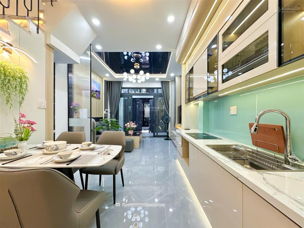 Smart home  phan huy ích  hẻm ô tô tránh  4 tầng