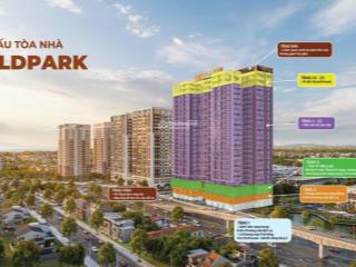 Chung cư gold park  ngay lõi trung tâm hành chính mới bắc ninh  giá 1,97 tỷ/căn  50,5m²
