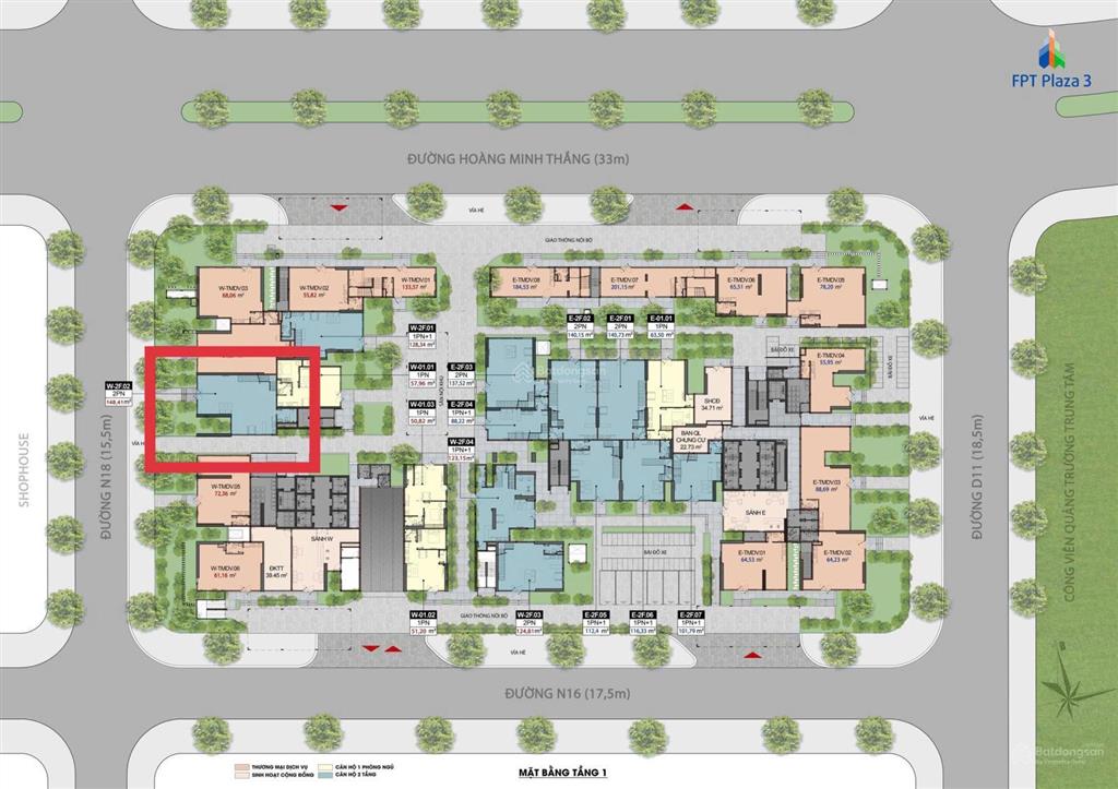 Bán căn hộ shophouse thông tầng fpt plaza 3 đà nẵng 148m2 giá chỉ 43tr/m2