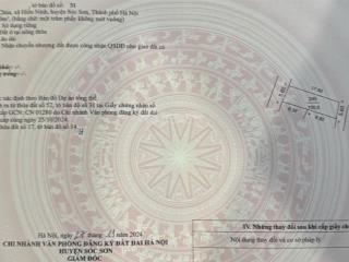 Tôi chính chủ bán 100 m2 full thổ cư  xã nội bài  hà nội hai mặt ngõ mt = mh = 5,6 m