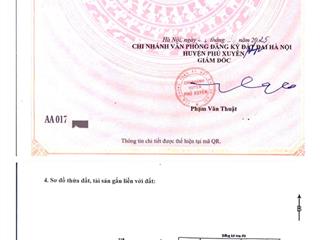 Bán lô siêu hiếm dt 180m2 khả liễu  phúc tiến  phú xuyên ( nay khả liễu  đại xuyên  hà nội )