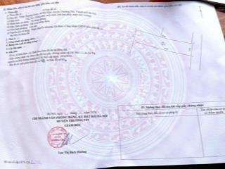 Bán lô đất dt 102.5m2 thượng đình  nhị khê  thường tín hà nội