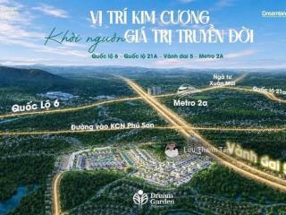 Bán lô ngoại giao dự án deram garden city nhuận trạch lương sơn hòa bình. 150m2, mt 7,9m