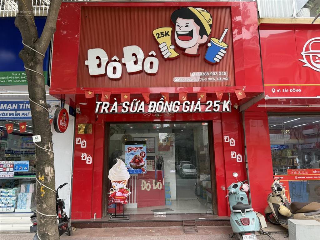 Chính chủ cho thuê mặt bằng kinh doanh mặt phố sài đồng mặt tiền 4,5m  vị trí đẹp  chỉ 20tr/tháng