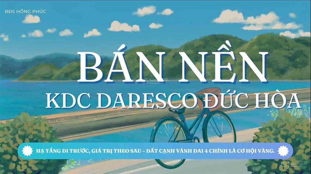 Bán nền lkv b7 khu dân cư daresco gần vành đai 4 giá tốt thị trường. sổ hồng, chính chủ.