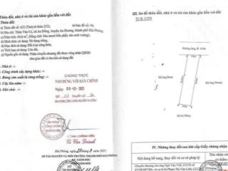 Chỉ 2tỷ1  lô đất 65m2 mặt đường văn cú, an đồng, an dương, hải phòng đường thông 5m