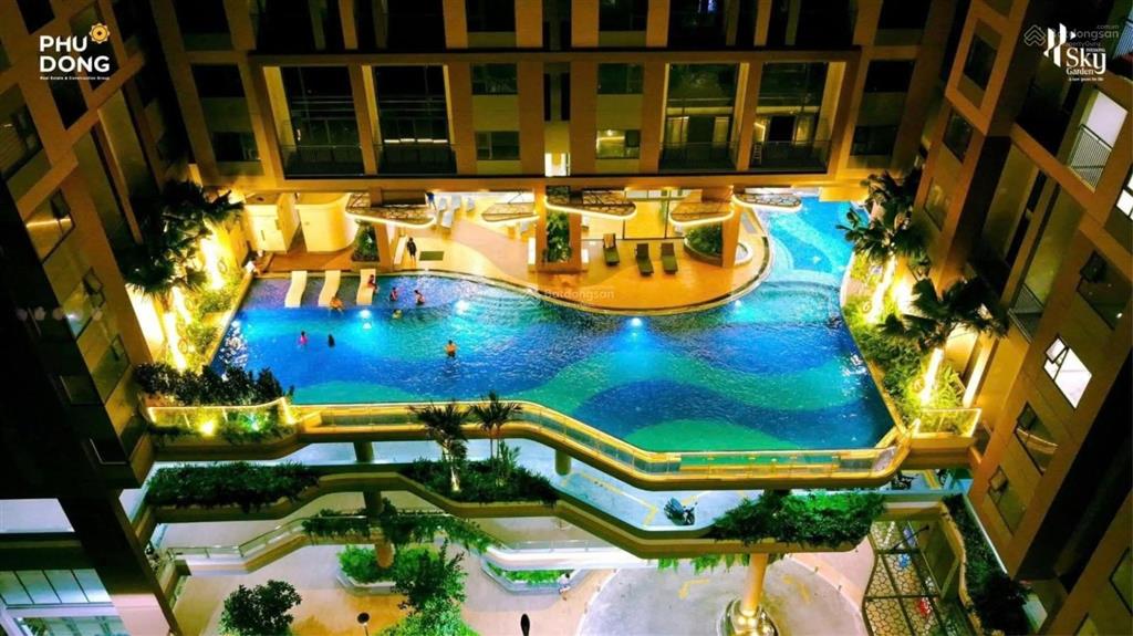 Cho thuê căn hộ phú đông sky garden 8tr/2pn,2wc/70m2 view đông nam