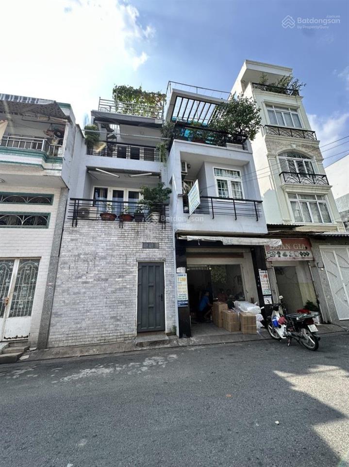 Bán nhà mặt tiền khu cư xá bắc hải, quận 10  4 tầng 57m2 (3.6x17)  đường nhựa xe hơi đậu đỗ 24/24