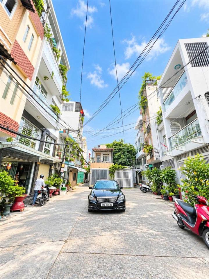 Bán gấp nhà hẻm xe hơi ngay cầu bông giáp quận 1, 4 tầng 93m2 (4x19) sổ đẹp, ô tô đậu đỗ trước nhà