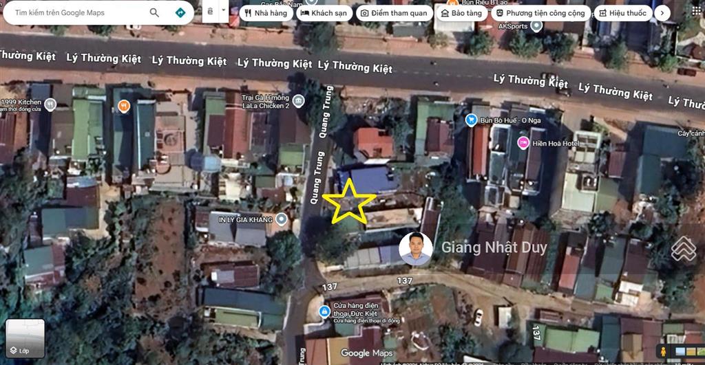 Bán đất tại quang trung, 2,2 tỷ, 100m2, phường 2, tp.bảo lộc