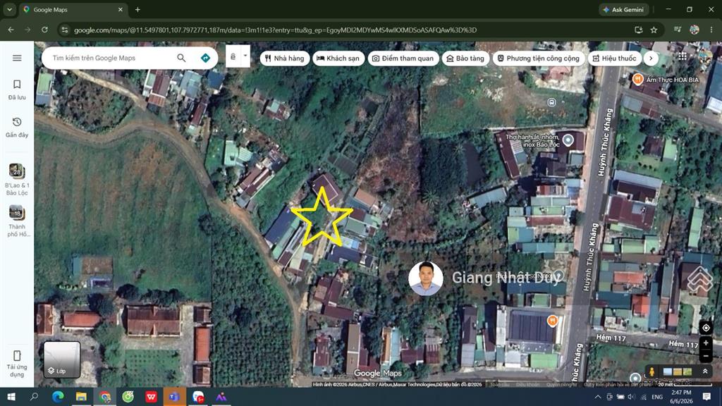 Bán đất tại phường 2, bảo lộc, 2,2 tỷ, 163 m²