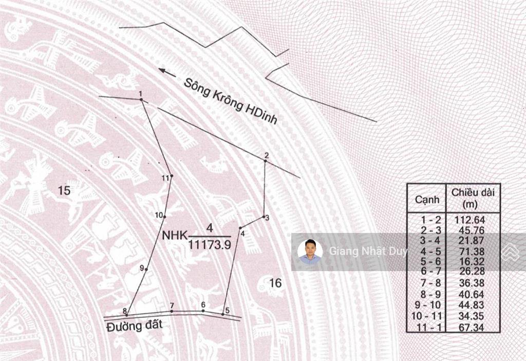 Bán đất tại cư prao, m'đrăk, đắk lắk, giá tốt 490 triệu, 11173m2, view đẹp