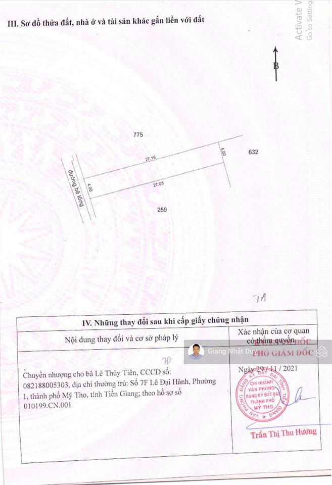 Chính chủ bán đất tại phạm hùng, 770 triệu, 108m2