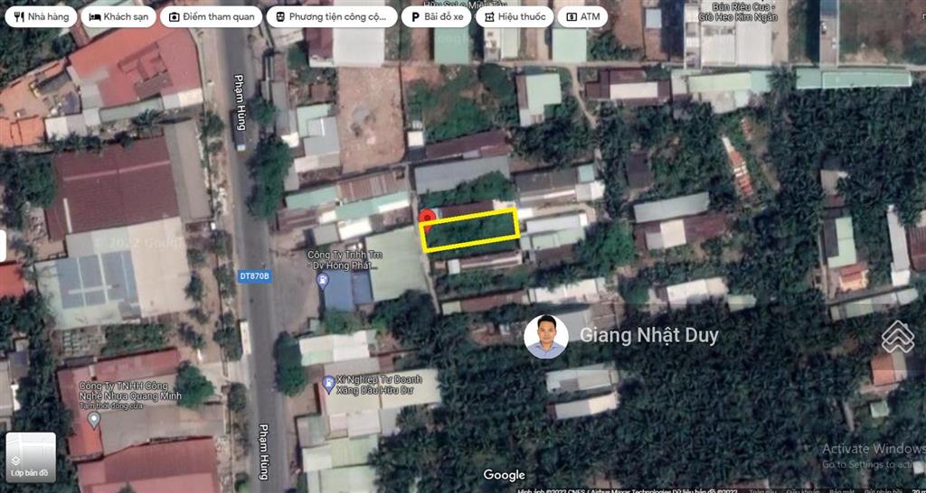 Chính chủ bán đất tại phạm hùng, 770 triệu, 108m2