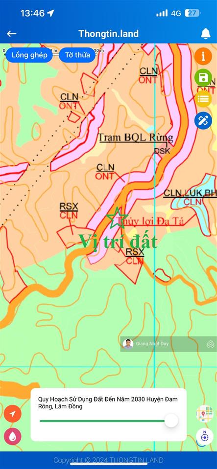 Gần 1 hecta (9536m2) mặt tiền quốc lộ 27, lâm đồng