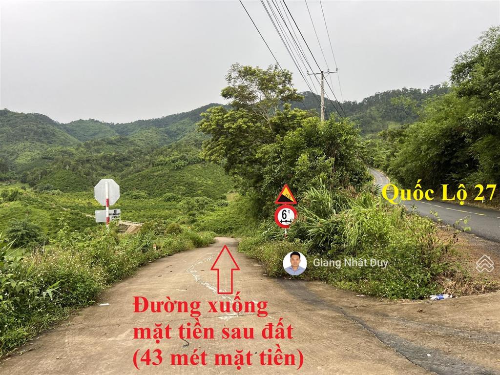 Gần 1 hecta (9536m2) mặt tiền quốc lộ 27, lâm đồng