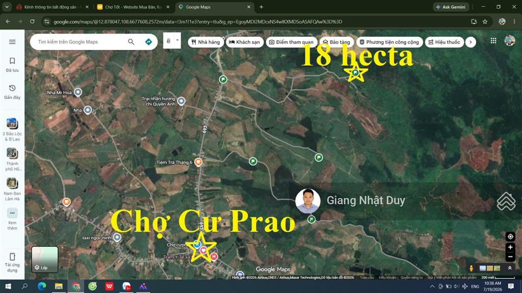 18 hecta đất tcln tại tỉnh đắk lắk