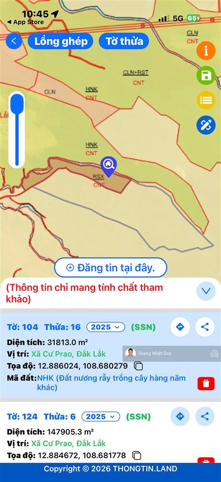 18 hecta đất tcln tại tỉnh đắk lắk