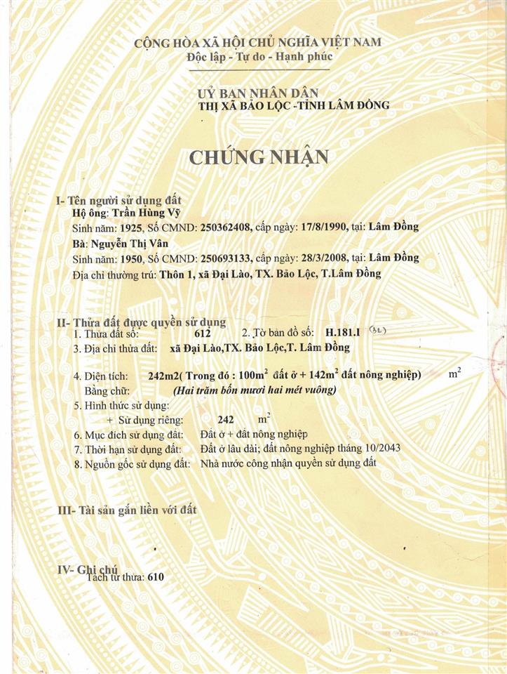 Nhà mặt phố tp bảo lộc, lâm đồng