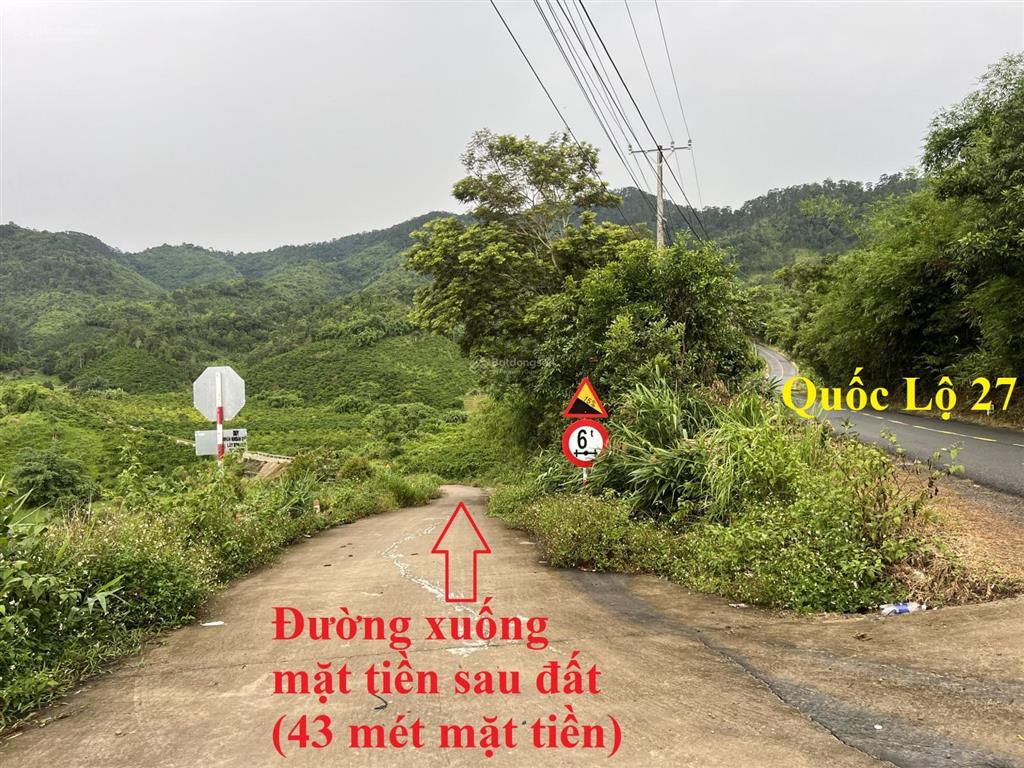 Dt 9.536m2 mặt tiền quốc lộ 27, lâm đồng