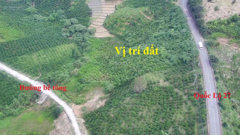 Dt 9.536m2 mặt tiền quốc lộ 27, lâm đồng