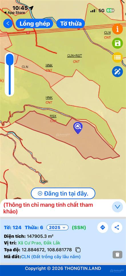 18 hecta đất tcln tại tỉnh đắk lắk