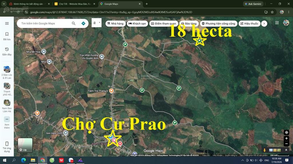 18 hecta đất tcln tại tỉnh đắk lắk