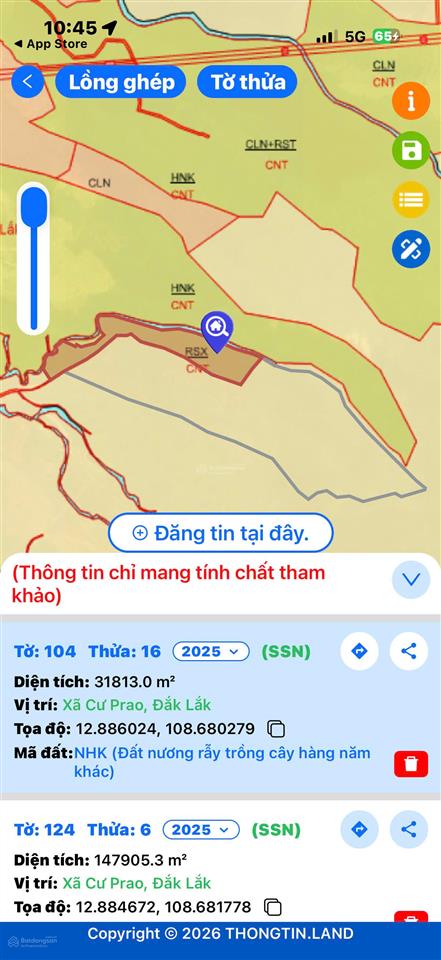 18 hecta đất tcln tại tỉnh đắk lắk