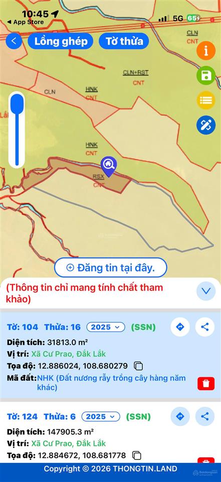 18 hecta đất tcln tại tỉnh đắk lắk