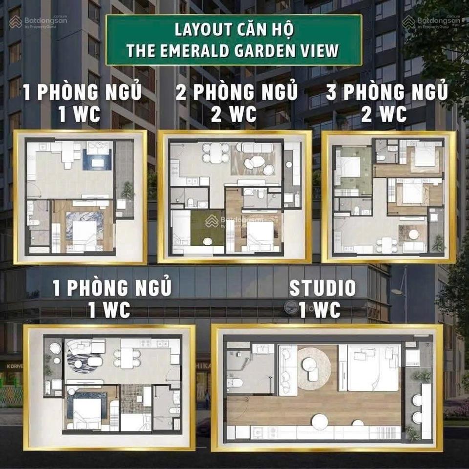 Emerald garden view  căn hộ đông bắc hồ chí minh  thanh toán 9 triệu/tháng  giá cđt