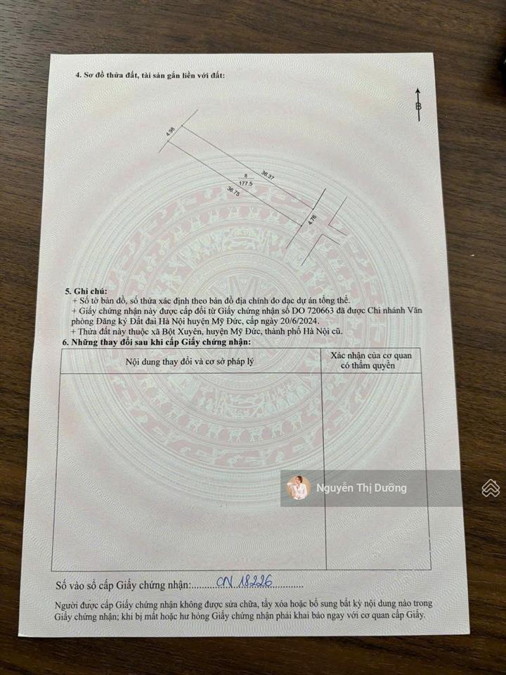 Tin cực sốc  chủ cần tiền  giảm giá sâu bán gấp tạibột xuyên, mỹ đức, hà nội chỉ nhỉnh 2ty