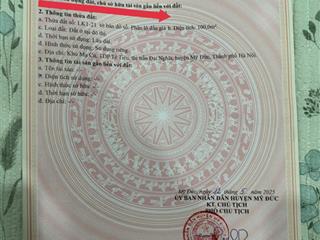 Xuất hiện lô đất đấu giá siêu đẹp tại mạ cú  mỹ đức, hà nội