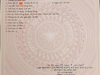 Bán đất nam phương tiến  chương mỹ  82.5m2  ngõ ô tô  chỉ 950 triệu