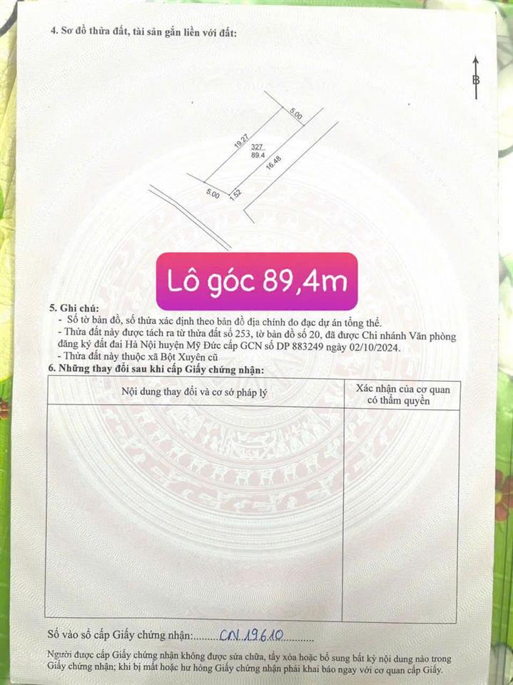 Cực phẩm lô góc 2 mặt tiền tại bột xuyên  mỹ đức chỉ nhỉnh 2ty