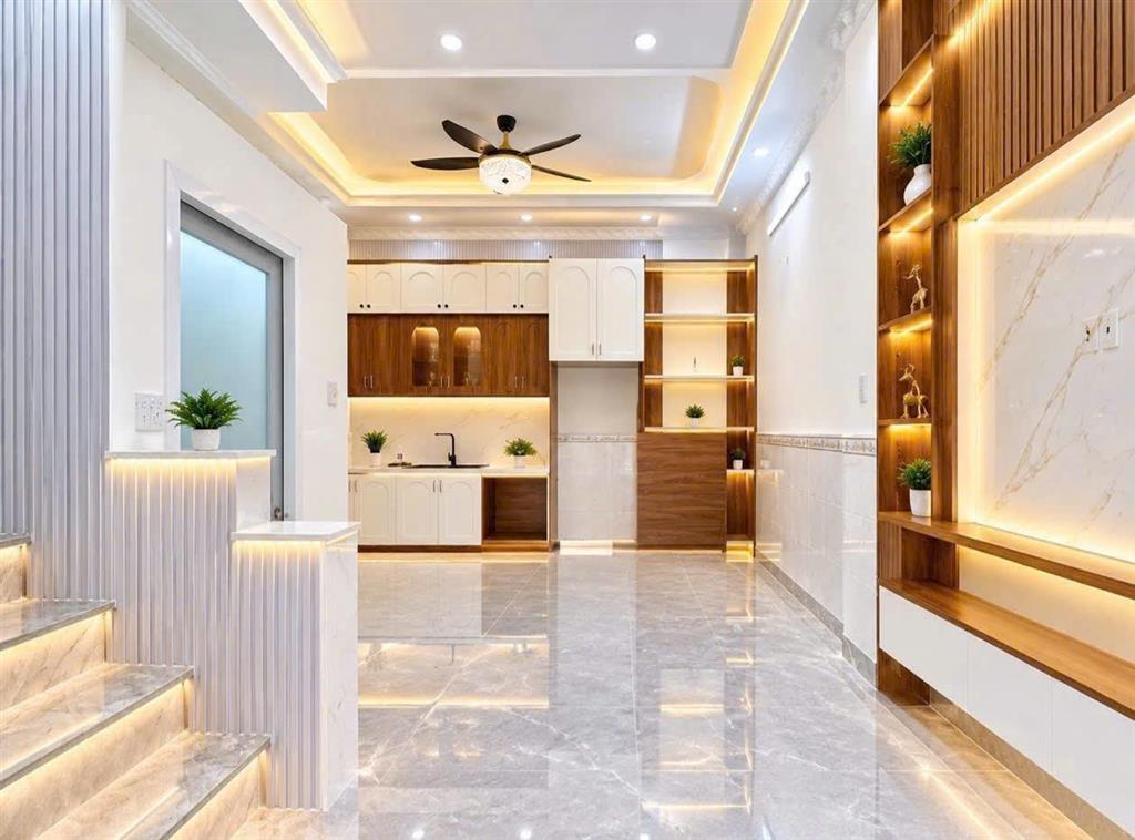 Nhà hẻm xe hơi Huỳnh Tấn Phát, cạnh Phú Mỹ Hưng, ngang 5m, 4 tầng, chỉ 7.39 tỷ