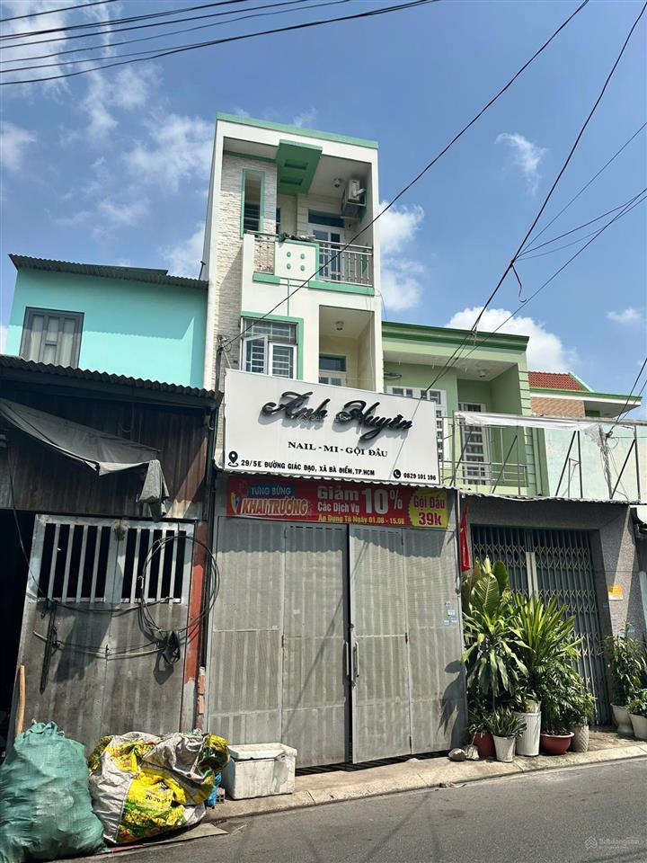 Nhà mặt tiền giác đạo trung mỹ tân xuân dt 3.2 x 14m 1 trệt 2 lầu. giá 4ty8