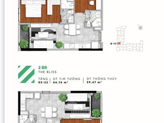 Sốc quá. eco 2pn 65.55m2 giá 5.2tỷ urban green. tầng cao view thoáng đẹp. check căn em nhâm