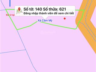 1000m2 full hông giá bán 750tr trọn sổ . khu dân cư bảo bình cẩm mỹ