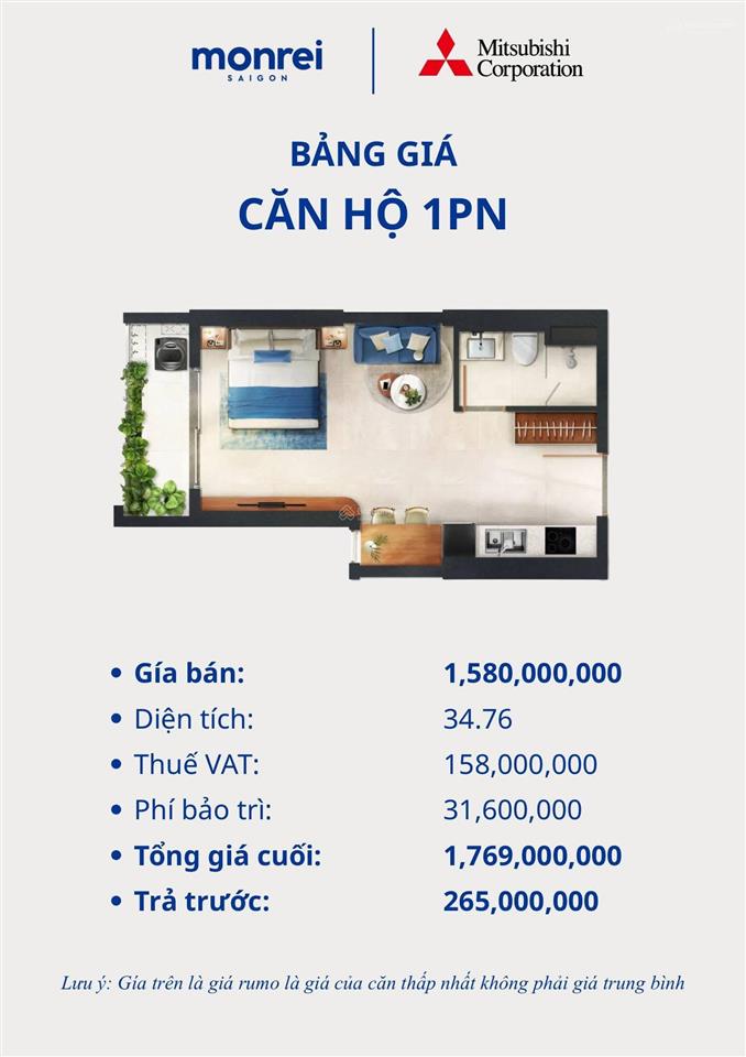 Bán căn hộ 2 phòng ngủ monrei saigon view nội khu siêu đẹp 0968 257 ***