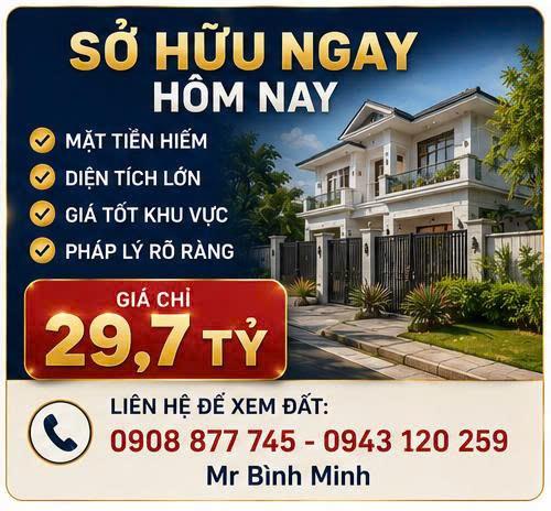 Bán Gấp Đất Mặt Tiền KD N.V.Bứa, Xuân Thới Thượng, Hóc Môn 1310m2,Chỉ 29.7 Tỷ.