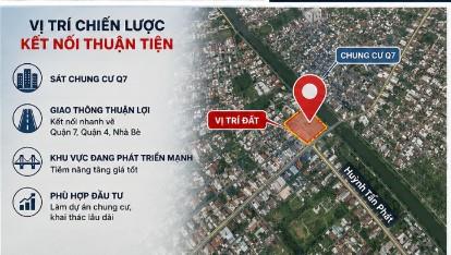 🔥 HUỲNH TẤN PHÁT – QUỸ ĐẤT 2.890M² LÀM DỰ ÁN – SÁT CHUNG CƯ Q7 – 140 TỶ 🔥