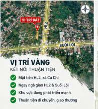 2.232M² ĐẤT MẶT TIỀN HL2- CỦ CHI – NGANG 17M – 400M² THỔ CƯ – GIÁ 26 TỶ