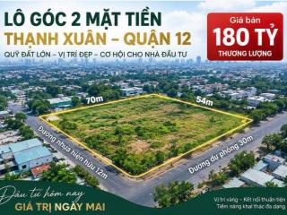 LÔ GÓC 2 MẶT TIỀN THẠNH XUÂN, Q12 – 3.900M² – GIÁ 180 TỶ TL