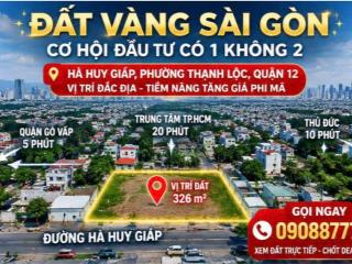 Gấp Lô Góc Wien Sông, Đất Biệt Thự, KDC Nam Long , Q12 -  326m2 chỉ 22.5 tỷ.