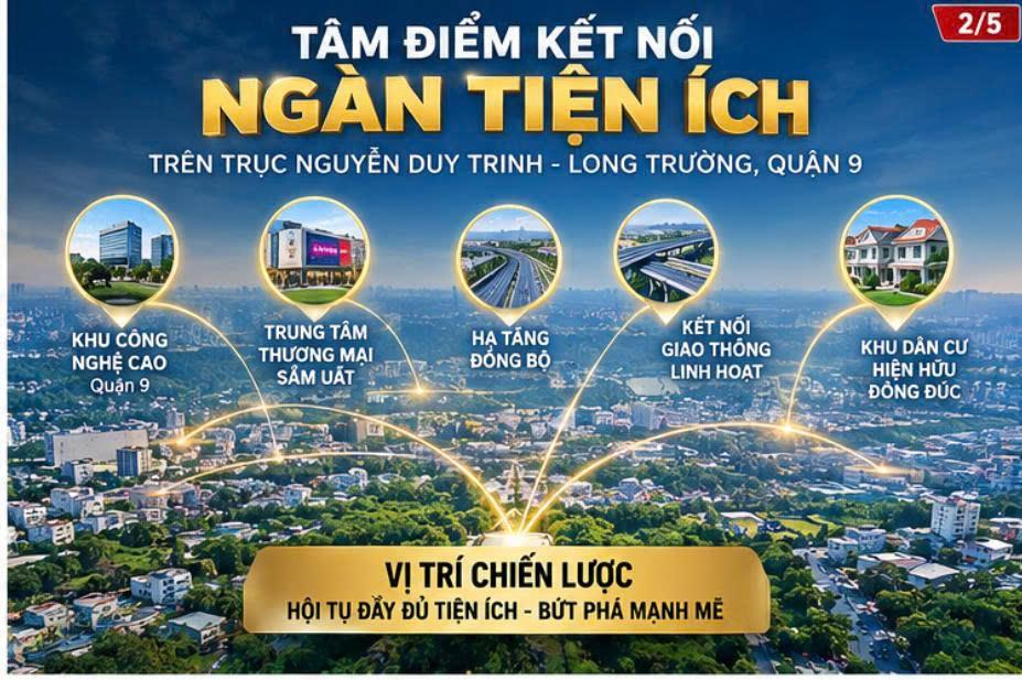 Bán Gấp  Đất Lô Góc MT Nguyễn Duy Trinh, Phú Hữu Q9 - 5864m2, 598 tỷ