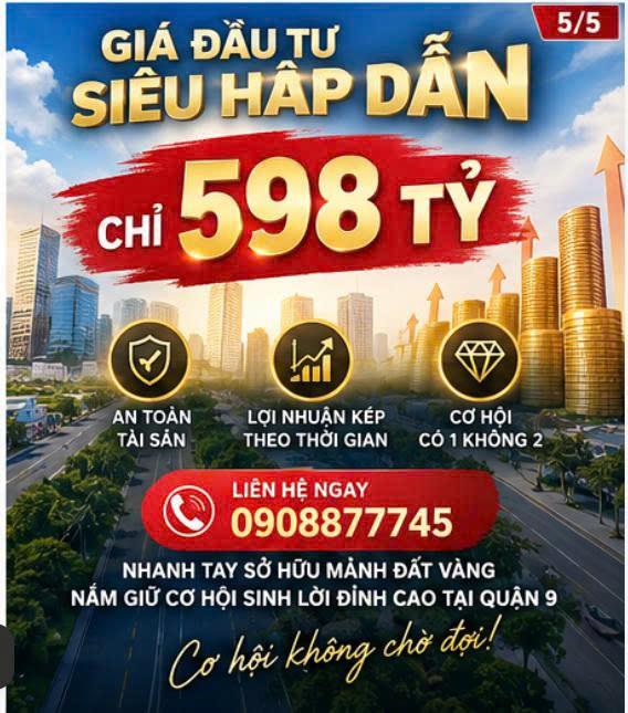 Bán Gấp  Đất Lô Góc MT Nguyễn Duy Trinh, Phú Hữu Q9 - 5864m2, 598 tỷ