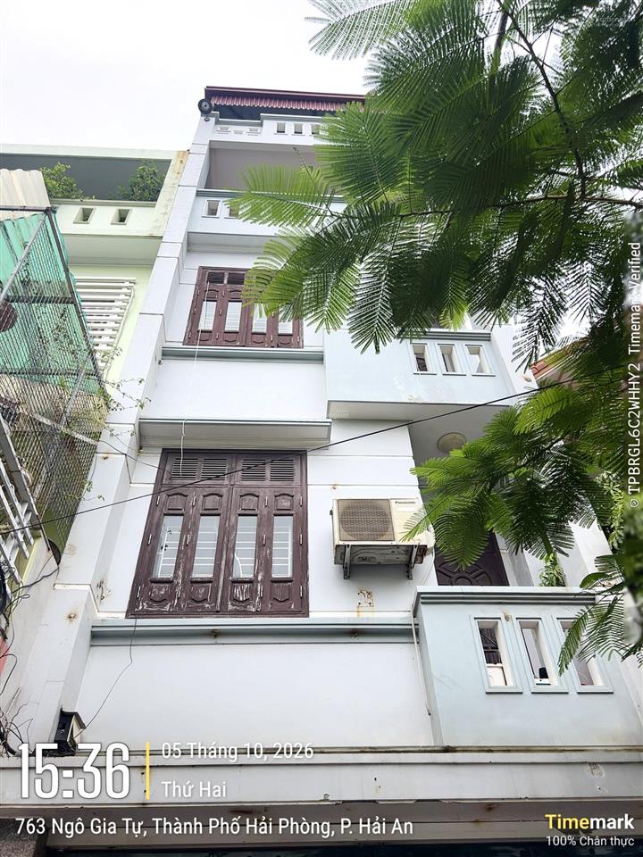 Cho thuê nhà mặt đường ngô gia tự hải an. vị trí đẹp vỉa hè rộng. 100m2 * 4tầng