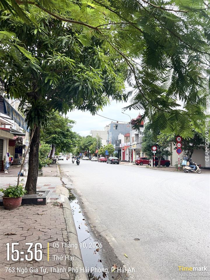 Cho thuê nhà mặt đường ngô gia tự hải an. vị trí đẹp vỉa hè rộng. 100m2 * 4tầng